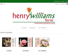 Tablet Screenshot of henrywilliams.co.za